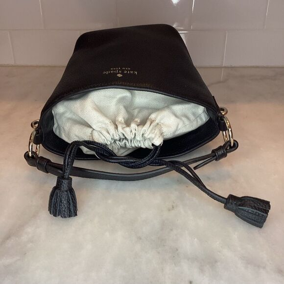 Kate Spade Purse Handbag Leather New York Hayes Mini Bucket Bag Pocketbook - Picture 8 of 13